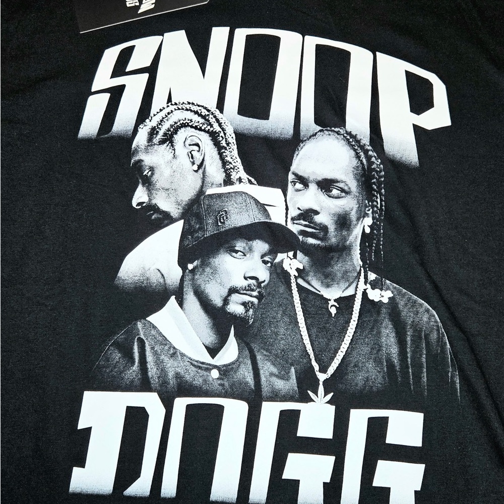 Snoop Dogg death row records Black Graphic T-Shirt size L
